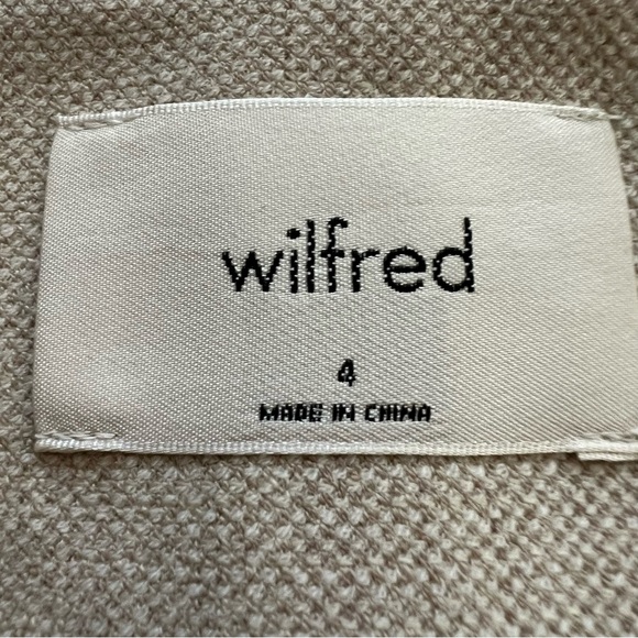 Aritzia Wilfred Desire Wool Blend Twill Suit Vest Button Preppy Academia SZ 4 - Picture 13 of 16